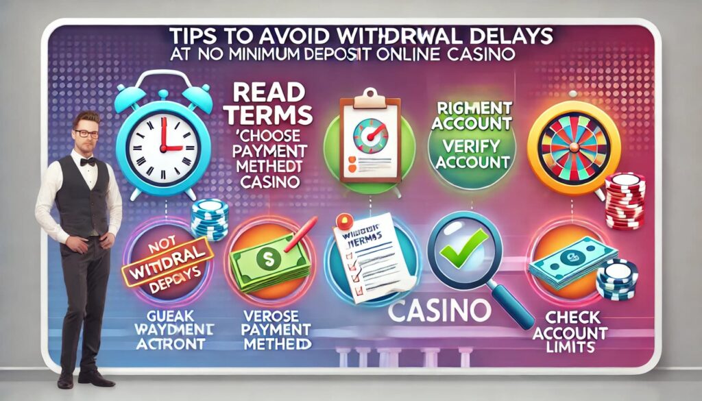 Tips to Avoid Withdrawal Delays at a No Minimum Deposit Online Casino